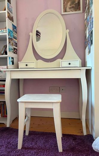 Dressing table and stool