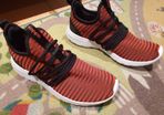 original adidas flame red shoes runners casual