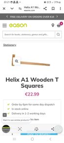 Helix A1 wooden t square