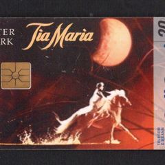 1996 Ireland 20 unit Tia Maria (Gemplus GEM1) Call Card Used. Telecom Eireann card number 1139.