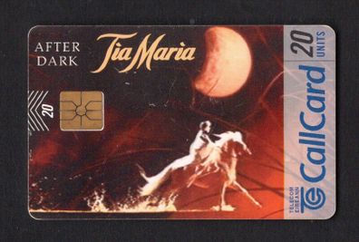 1996 Ireland 20 unit Tia Maria (Gemplus GEM1) Call Card Used. Telecom Eireann card number 1139.