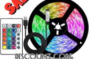 USB Led Strip Lights, Strong Self Adhesive Strip Lights, RGB 16 Colors Changing, 24Keys Remote Control, DIY (FREE SHIPPING)