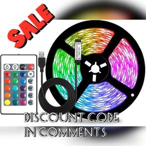 USB Led Strip Lights, Strong Self Adhesive Strip Lights, RGB 16 Colors Changing, 24Keys Remote Control, DIY (FREE SHIPPING)
