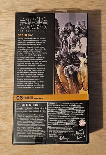Star Wars Sebulba 6" Scale Black Series New & Unopened