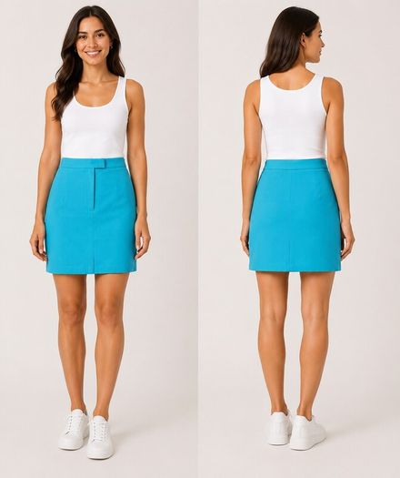 Turquoise mini skirt size 10