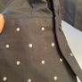 Next NEW cotton black fitted gem/stud-embellished shirt, top, Stretch with Lycra, Size 12, BNWT Image 3