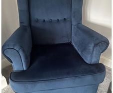 Navy Armchair