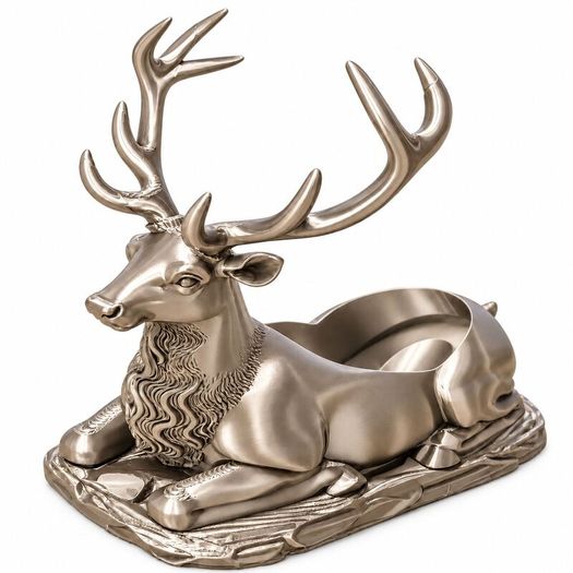 Stag Wine Bottle Holder, Gold or Silver 3D