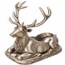 Stag Wine Bottle Holder, Gold or Silver 3D Image 2