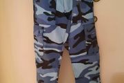Blue Camouflage Cargo Trousers /New