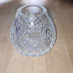Tyrone Crystal  diamond pattern Vase H 15 cm
