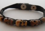 Tibetan Tiki Leather Bracelet