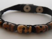 Tibetan Tiki Leather Bracelet