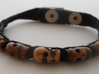 main image for ad Tibetan Tiki Leather Bracelet