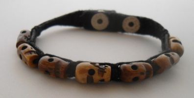 Tibetan Tiki Leather Bracelet