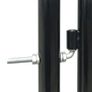Black Single Door Fence Gate 100 x 150 cm Image 3