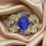 Silver Harry Ivens Vibrant Opal & Multi-Gemstone Statement Ring Image 2