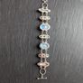 Moonlight gemstones &mother pearl silver bracelet Image 6