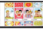 1998 Ireland IRP2.56 Greetings Commemorative Stamps Booklet Pane Mint Never Hinged (MNH). Hibernian HP99.