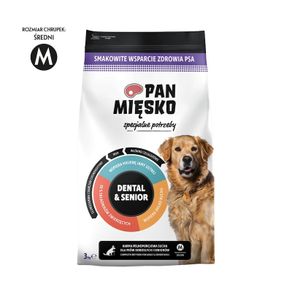 Mr Meaty Dry Dog Food - Special Care Dental & Senior - Beef & Turkey (Senior) - Medium Kibble - 3kg