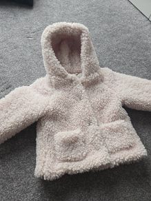 Girls Mango teddy bear coat