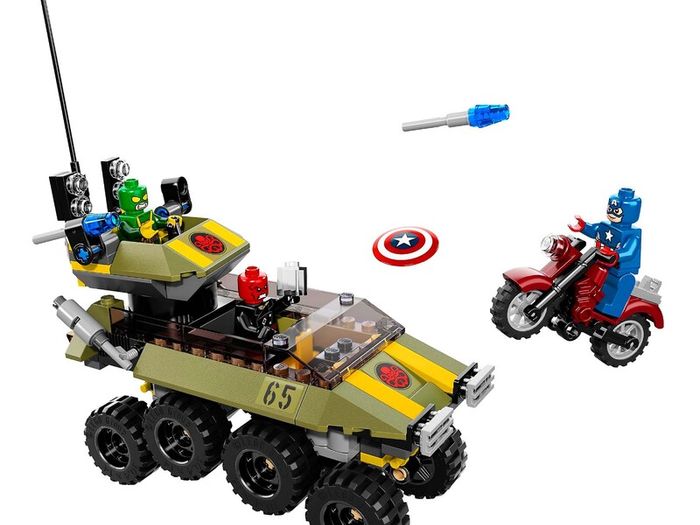 Lego Marvel Superheroes 76017: Captain America Vs Hydra (2014) 100% Complete W/BOX