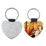 Personalised with Photos Glitter Keyrings round and heart shape Image 6