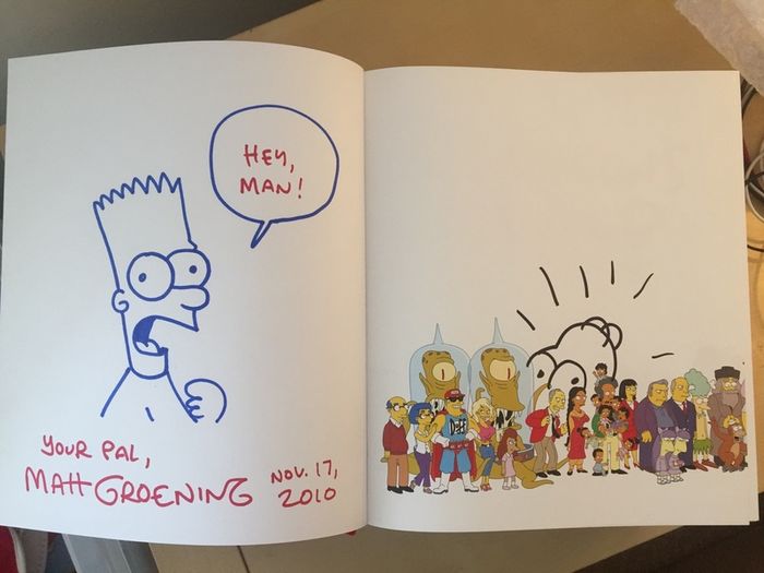 Matt Groening SIGNED Simpsons The Ultimate Episode Guide Seasons 1-20
