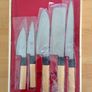 Brand New Japanese kitchen knife Set of 5 with wooden box Image 3