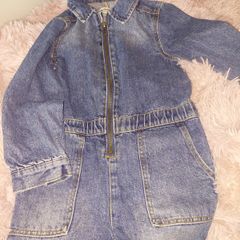 Girls denim jumpsuit