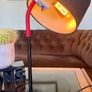 Scandi Modern Ikea LEDET Black Red Adjustable Gooseneck Table Lamp Image 7