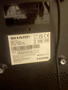 32" Sharp TV -cracked screen
