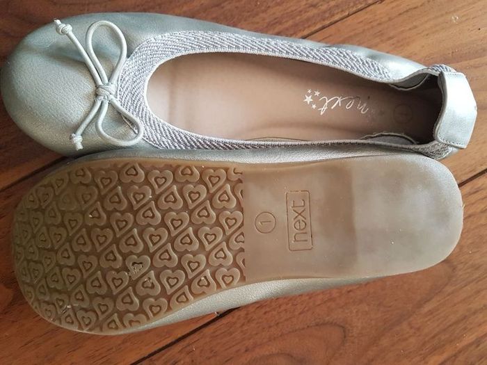Girls Silver Next pumps