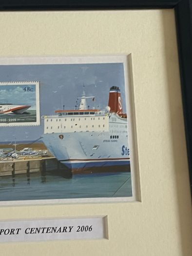 Rosslare Europort Centenary framed stamps