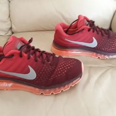 Nike Air Max 2017 Size UK-8/EUR-42.5 849559-601 Night Maroon/Gym Red-White-2016
