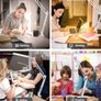 LED Desk Lamp with Clip Eye Protection Desk Lamps for Study - Swing Arm USB Desk Lamp Office - 3 Light Modes x 10 Brightness Levels - 5V/2A Adapter White Image 6