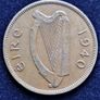 Ireland 1940 half penny coin Image 5
