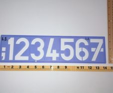 6 Helix Sign Writing Stencils (Height 4inch)