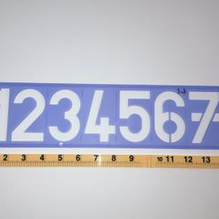 6 Helix Sign Writing Stencils (Height 4inch)