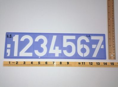 6 Helix Sign Writing Stencils (Height 4inch)