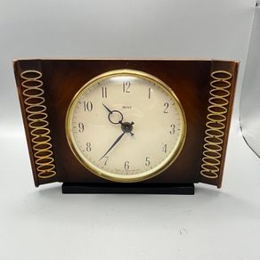 Smiths Dark Wooden ART DECO Mantle Clock - Vintage - Not Working