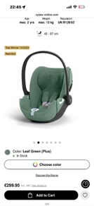 Cybex baby car seat
