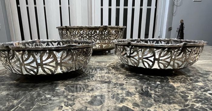 silver plated bowls