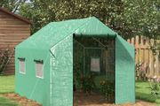 Polyethylene Walk-in Polytunnel Greenhouse, 2 x 3(m), Green