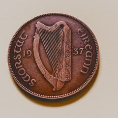 1937 Saorstat Eireann Penny