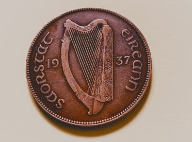 1937 Saorstat Eireann Penny