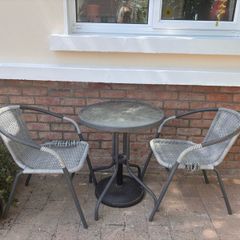 Free used bistro table and chairs