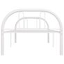 Bed Frame White Metal 90x200 cm Image 4