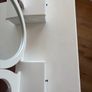 Dressing table with mirror and 5 drawers white Image 4