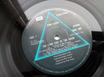 1973 Pink Floyd "The Dark Side Of The Moon" 12in Vinyl Emi Harvest SHVL 804